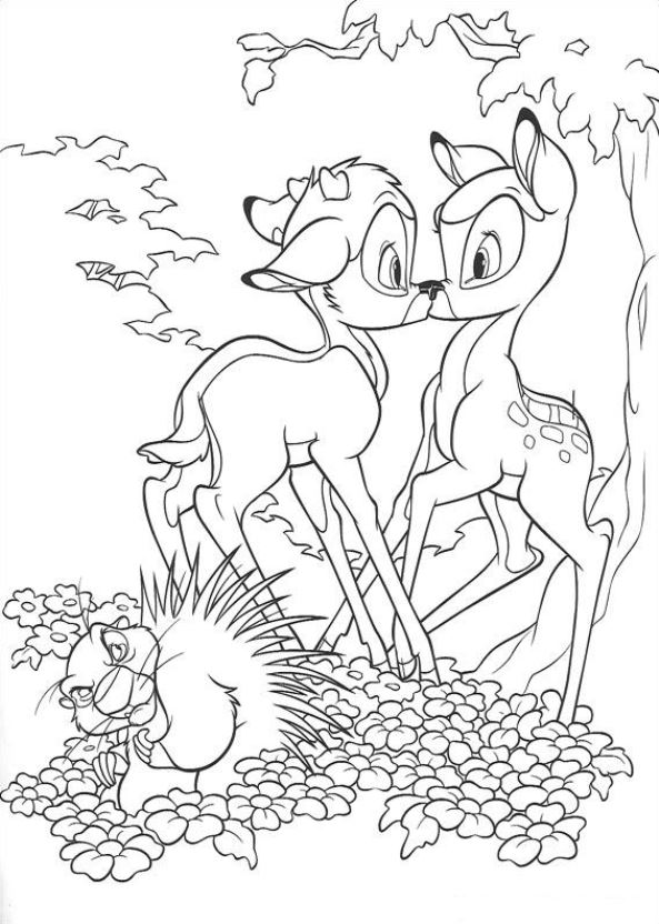 Kids-n-fun.com | 29 coloring pages of Bambi 2